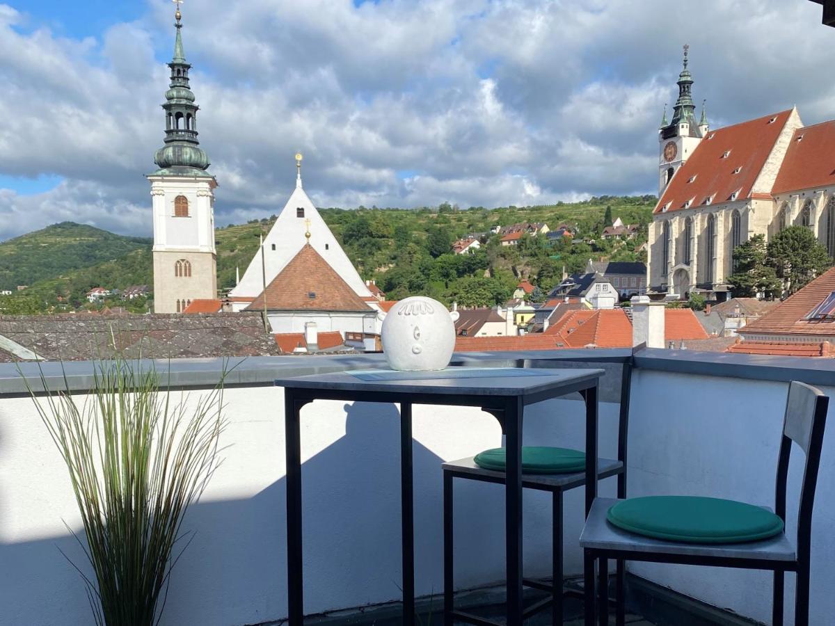 Terrassen Appartement Ueber Den Daechern Von Krems Exteriör bild