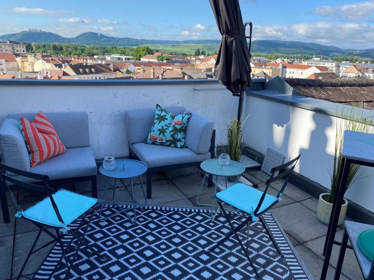 Terrassen Appartement Ueber Den Daechern Von Krems Exteriör bild