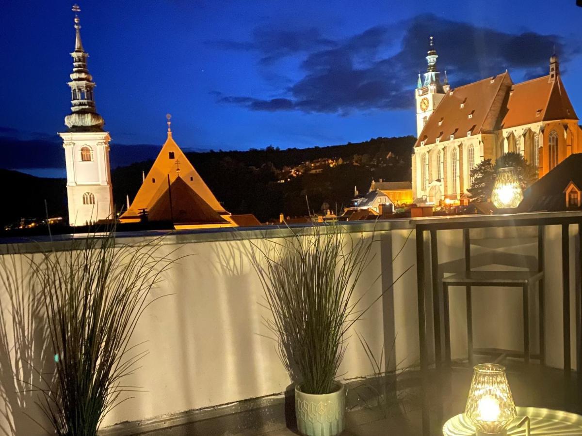 Terrassen Appartement Ueber Den Daechern Von Krems Exteriör bild