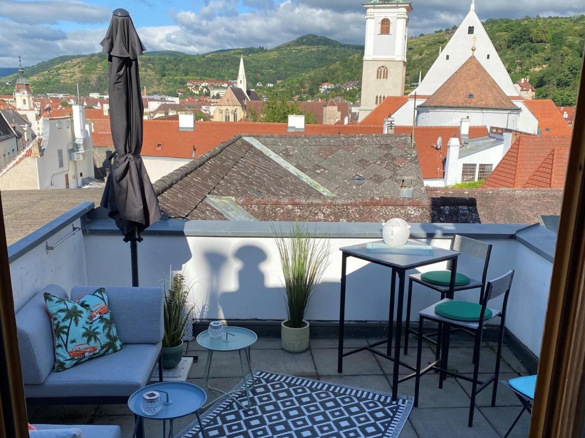 Terrassen Appartement Ueber Den Daechern Von Krems Exteriör bild