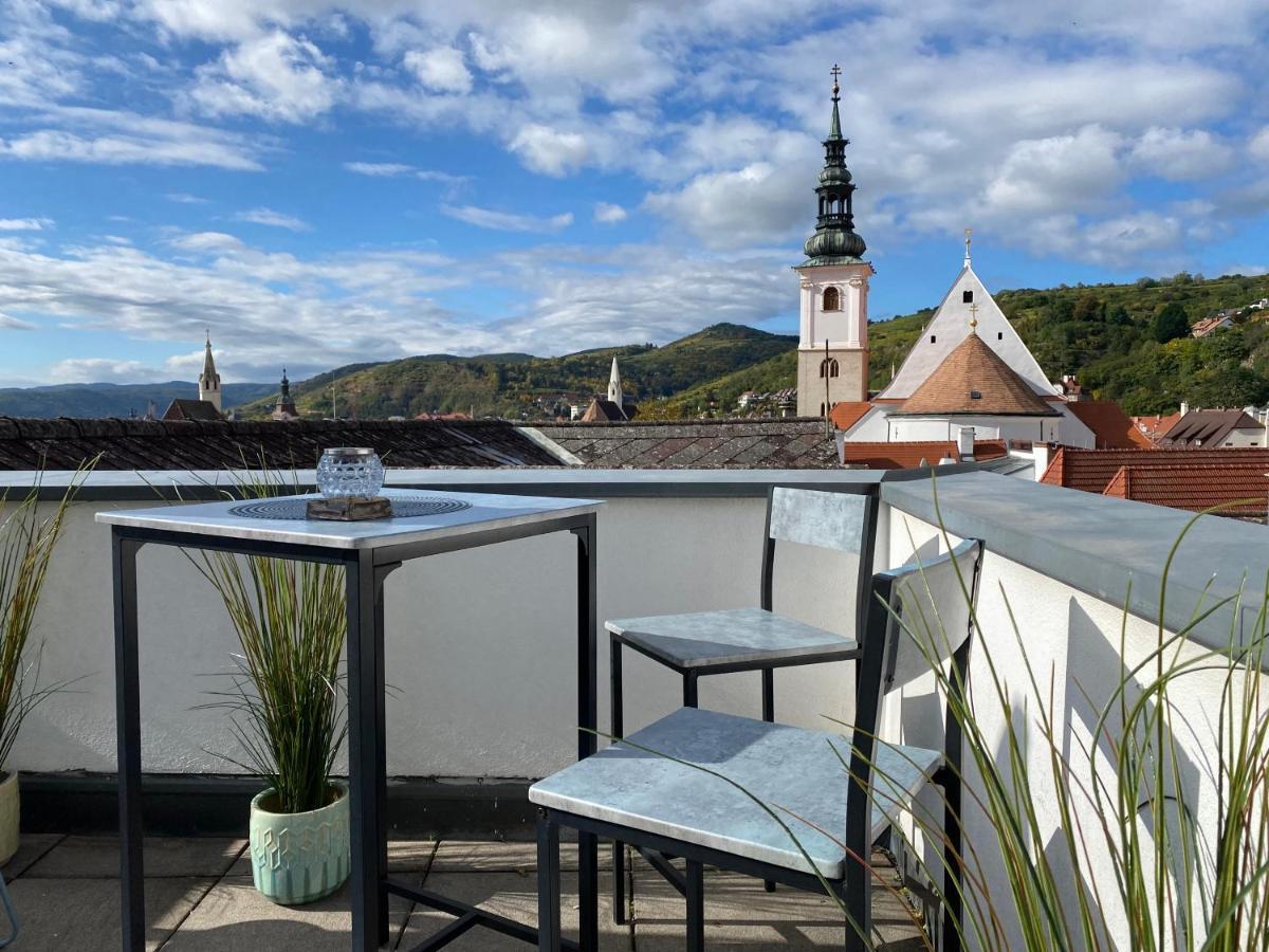 Terrassen Appartement Ueber Den Daechern Von Krems Exteriör bild
